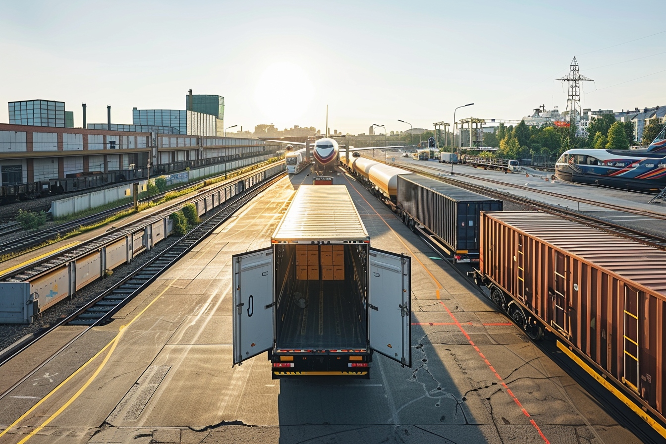 Camion de déménagement stationné à Antibes, illustrant les moyens de transport disponibles pour une transition sans stress